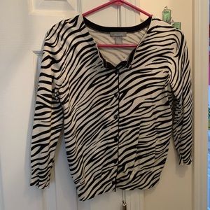 Delia Zebra Cardigan